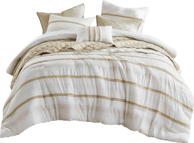 Carolina Stripe 7-Pc. Comforter Set, King/California King