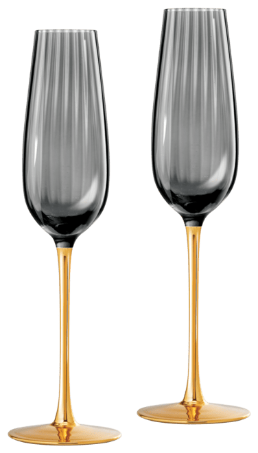 Qualia Glass Posh Champagne Flutes Set of 2 Macy s
