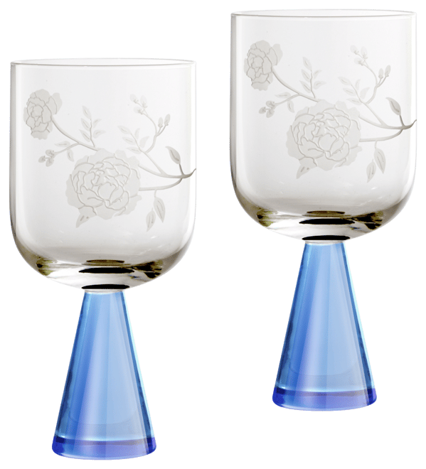 Peony Goblets, Set of 2