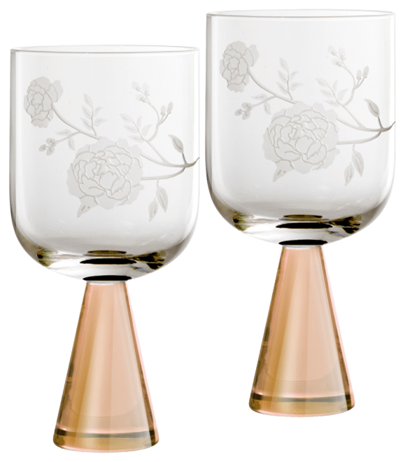 Peony Goblets, Set of 2