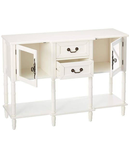 Modern Sideboard Buffet Cabinet, Console Sofa Table with Glass Doors, Storage Drawers & Shelves for Kitchen, Dining Living Room