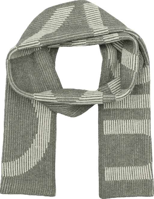 Men's Plaited Logo Scarf