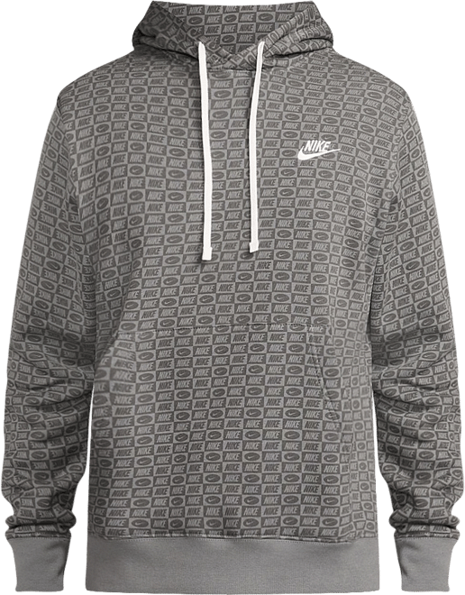 Nike men's sportswear club fleece swoosh allover print pullover hoodi sale