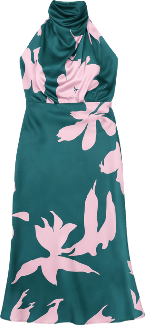 Anabelle Halter Neck Midi Dress - Macy's