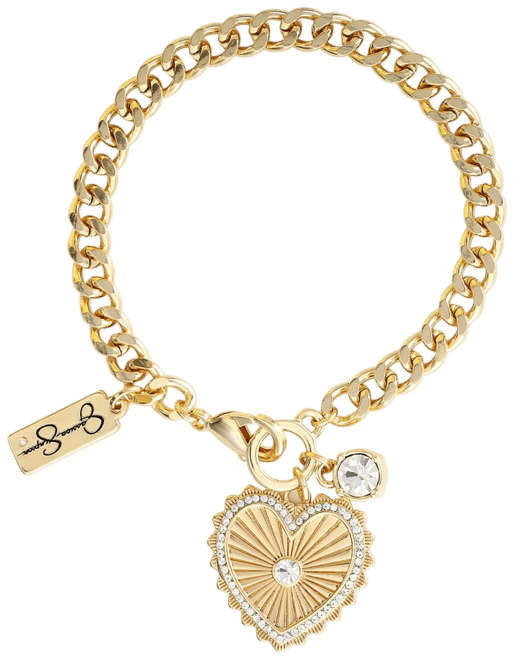 Womens Heart Charm Bracelet