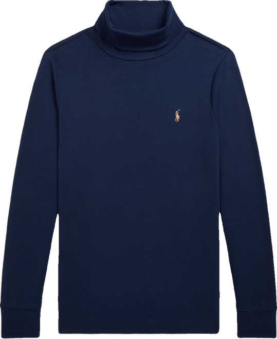 Big Boys Cotton Interlock Turtleneck Sweatshirt