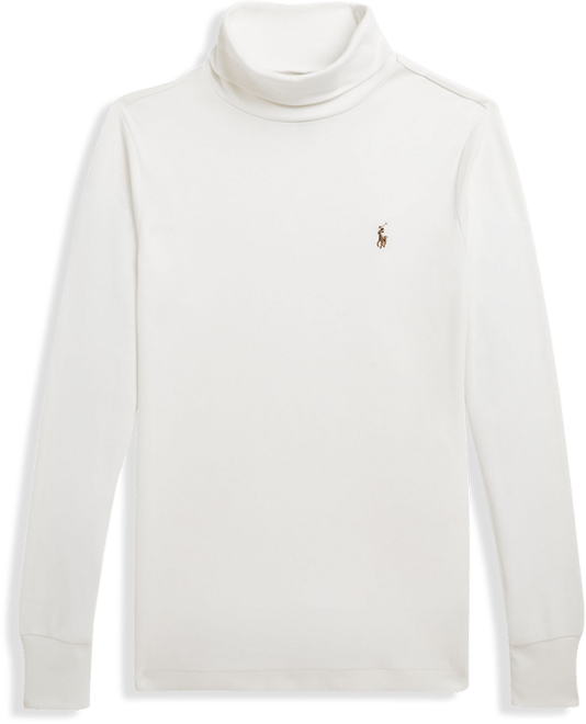 Big Boys Cotton Interlock Turtleneck Sweatshirt