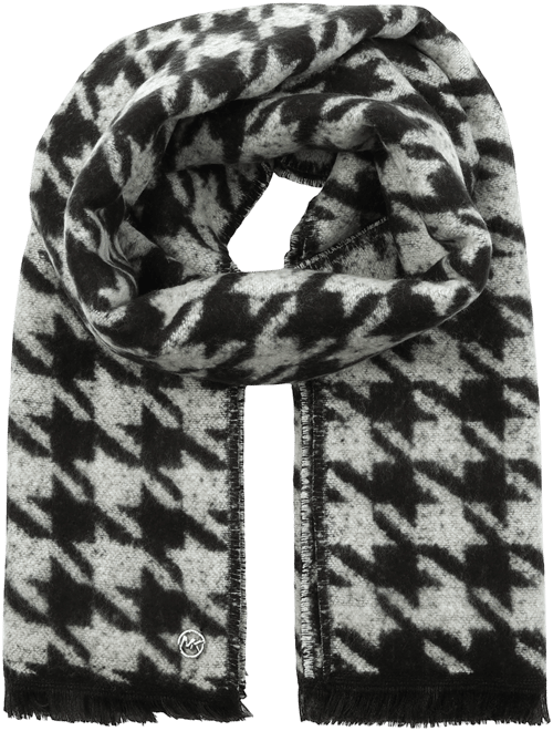 Michael  Women's Houndstooth Wrap Scarf