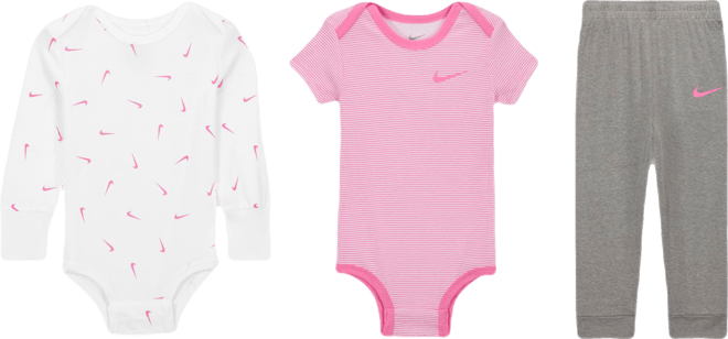 Nike Baby Essentials Baby (12-24M) 3-Piece Bodysuits and Pants Set