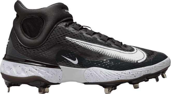Nike Men's Alpha Huarache Elite 4 Mid Metal Baseball Cleats