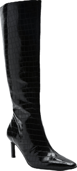 Black Croc Robbie Boots