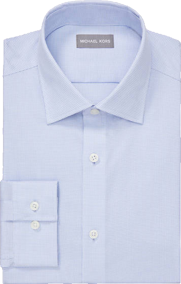 michael kors airsoft dress shirt Michael Kors Men's Size XL Airsoft Slim Fit Performance Dress Shirt, Blue,  NwT