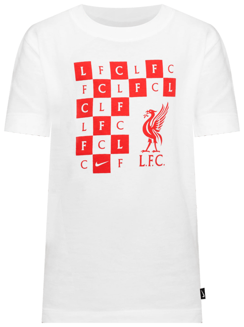 Liverpool FC Playera de fútbol Nike a cuadros para niños talla grande