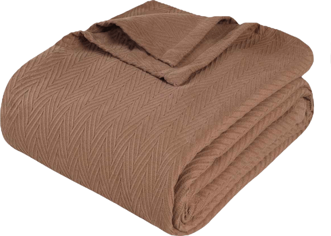 Chevron All-Season Cotton Throw, 50" x 60"