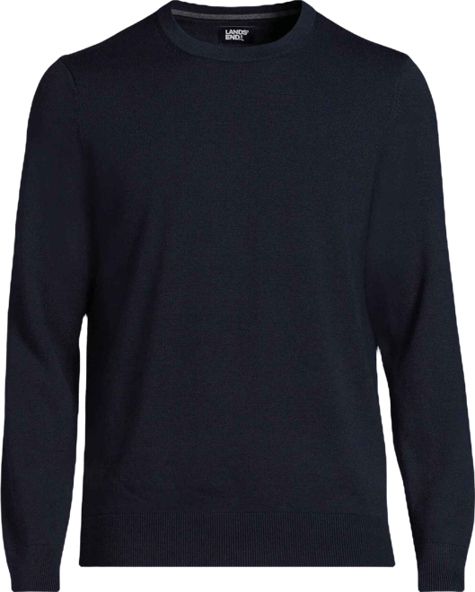 Men's Fine Gauge Cotton Crew Neck Sweater