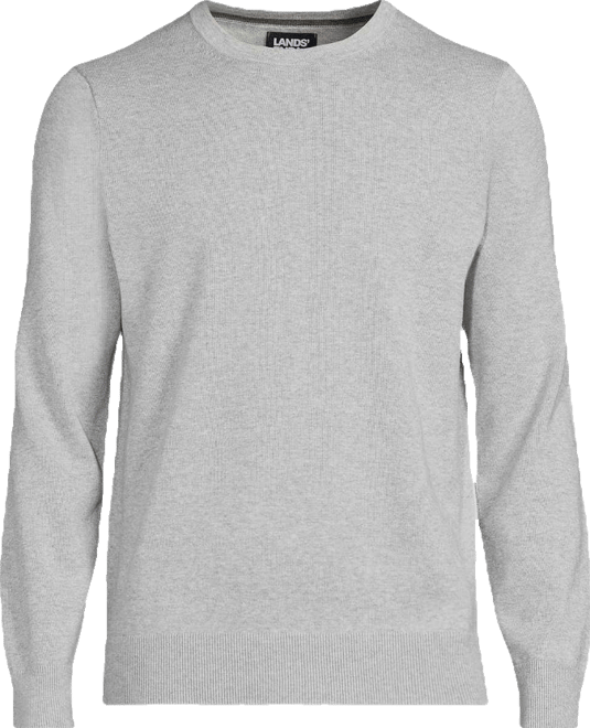 Men's Fine Gauge Cotton Crew Neck Sweater