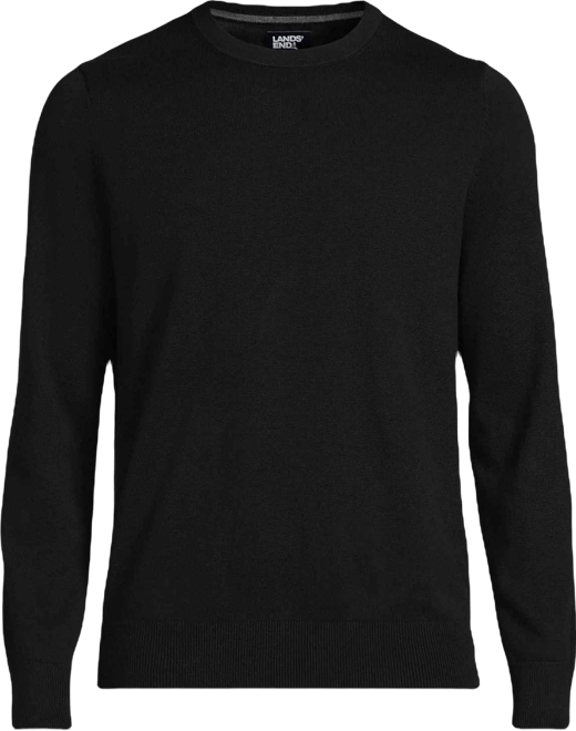 Men's Fine Gauge Cotton Crew Neck Sweater