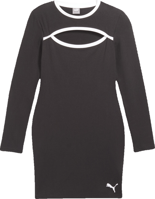 PUMA HER Long Sleeve Trim Dress