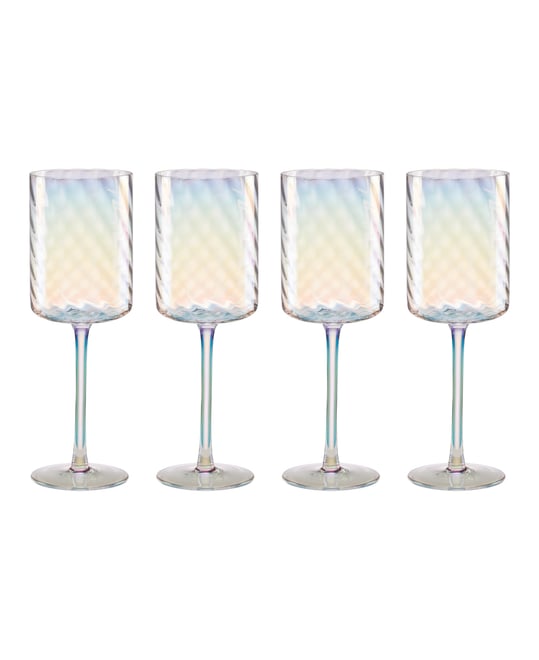 Tuscany Classics Iridescent White Wine Glass, Set Of 4