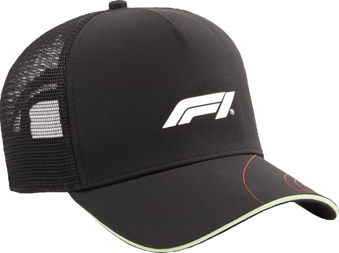 F1 Statement Embroidered Logo Trucker Hat