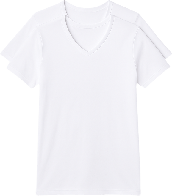 Men's Smooth Fit Stretch V-Neck T-Shirts, Pack of 3