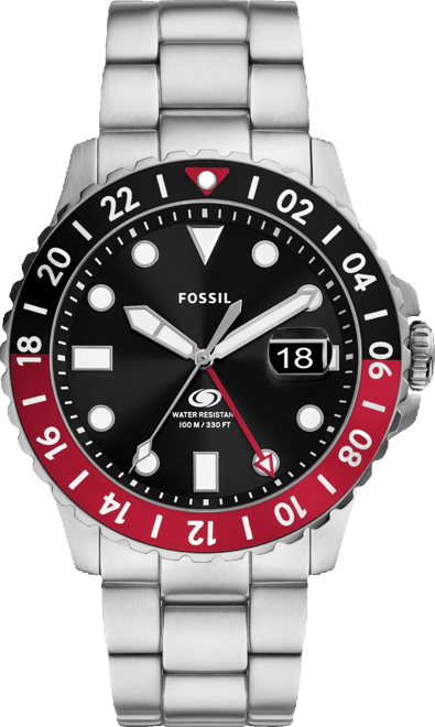 Men's Gmt Blue Stainless Steel Watch, 46mm