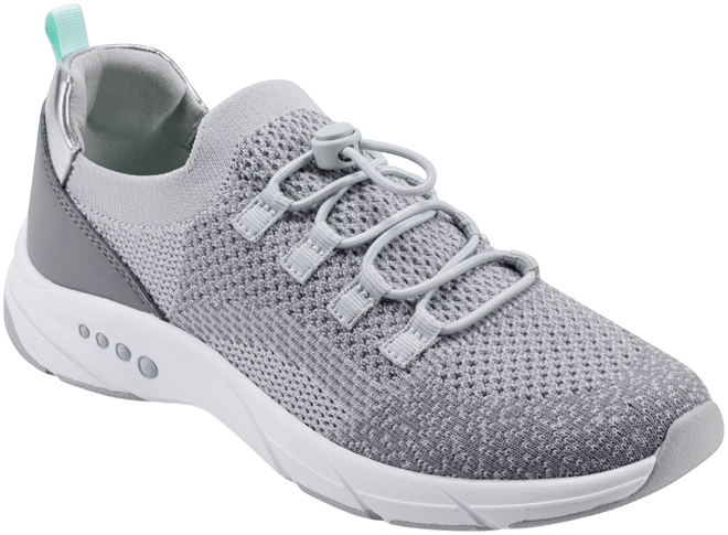 (取寄) イージースピリット レディース モンテ Easy Spirit women Monte White/Silver Easy Spirit Women's X Denise Austin Astrid Knit Slip-On Sneaker