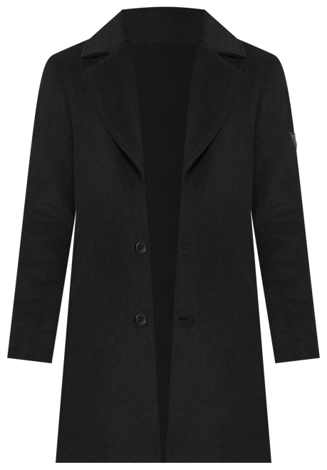 Men's Wool Blend Coat with Removable Quilted Bib