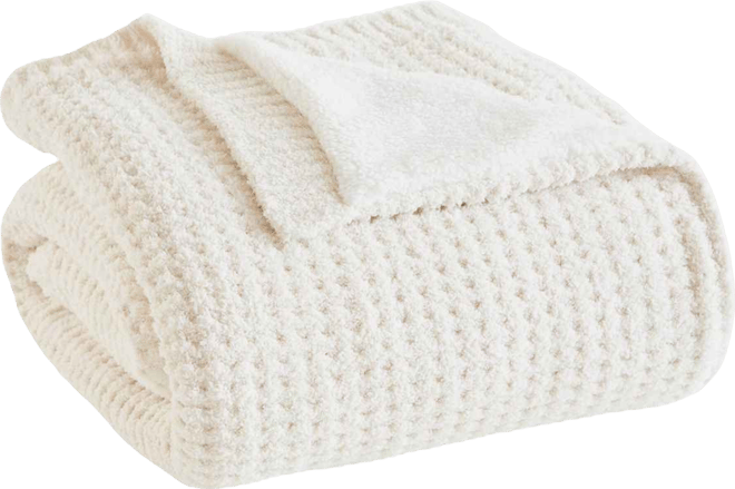 Rowan Waffle Knit Chenille Throw, 50" x 60"