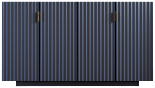 Streamdale Navy Sideboard with Adjustable Shelves and Copper Handles