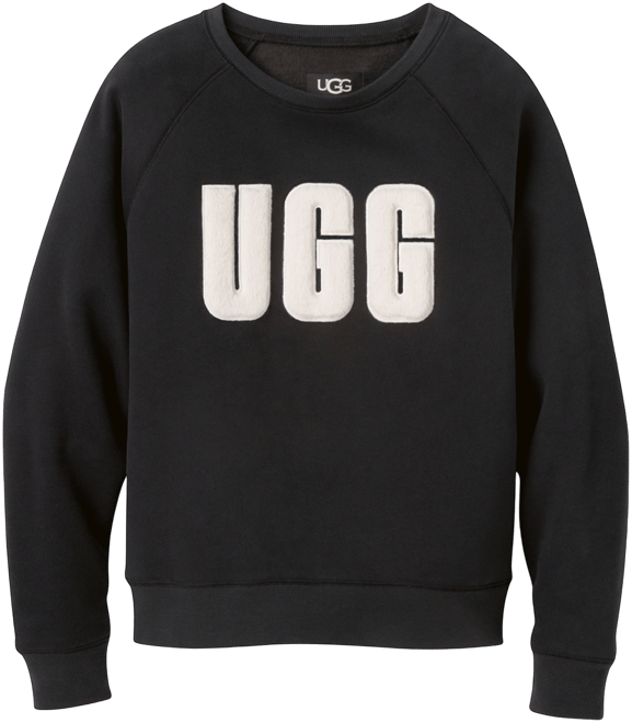 Ugg fuzzy logo sweatshirt hotsell