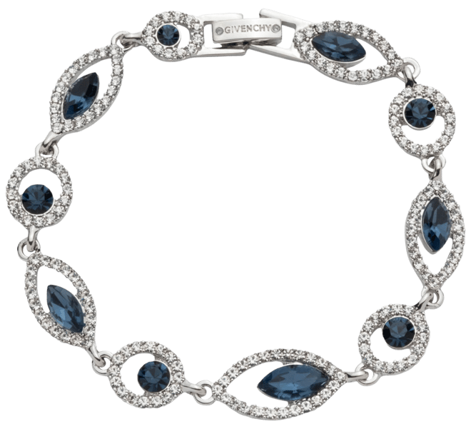 GIVENCHY ★【ブレスレット】Silver Tone Crystal Tennis Flex Givenchy Silver Tone Crystal Stone Flex Line Bracelet