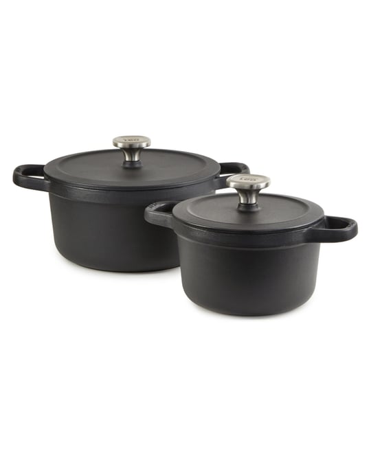 Leo Graphite 4pc Cast Iron Cookware Set