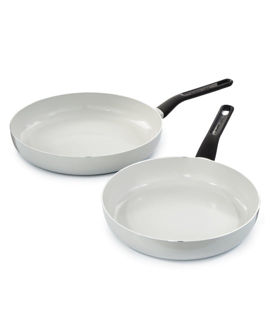 Leo Glints 2pc Nonstick Ceramic Large Fry Pan Set, Spirit, Recycled