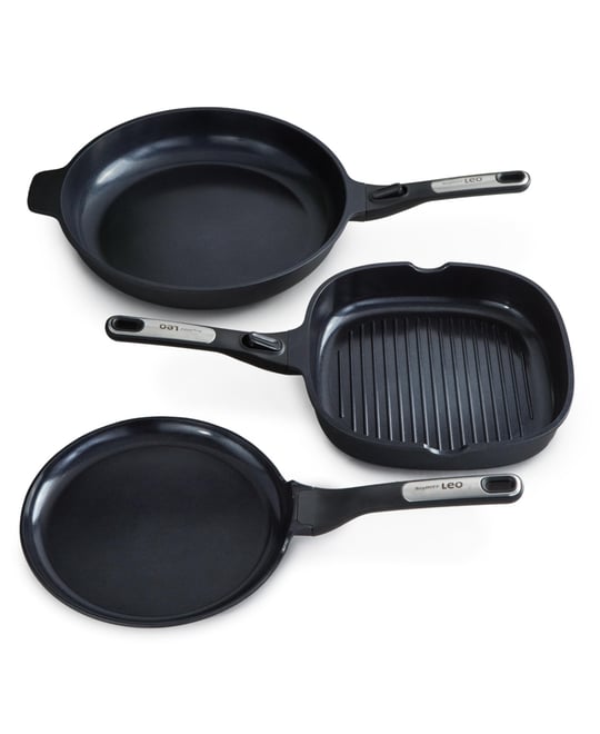 Leo Phantom 3pc Nonstick Ceramic Cookware Set, Recycled