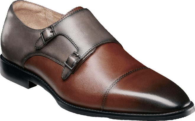 Men's Raythorne Cap Toe Double Monk Strap Shoes