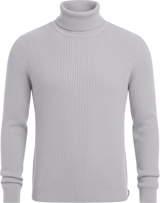 Men's Ribbed Turtle Neck Sweater