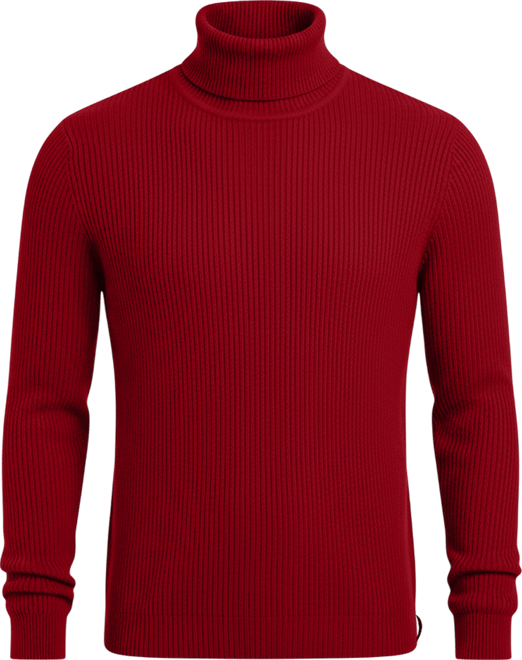 Men's Ribbed Turtle Neck Sweater