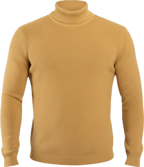 Men's Ribbed Turtle Neck Sweater