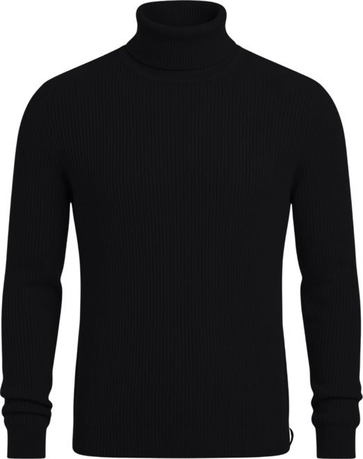 Men's Ribbed Turtle Neck Sweater