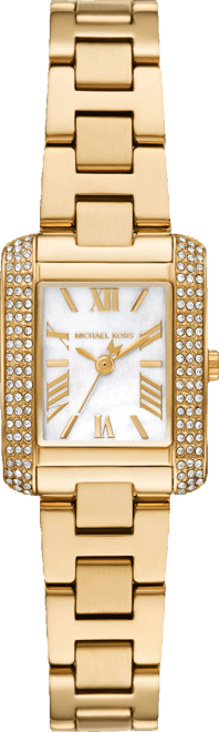 Women's Emery Three-Hand Gold-Tone Stainless Steel Watch 22mm