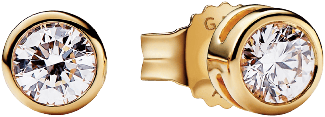 Era Lab-Grown Diamond Bezel Stud Earrings