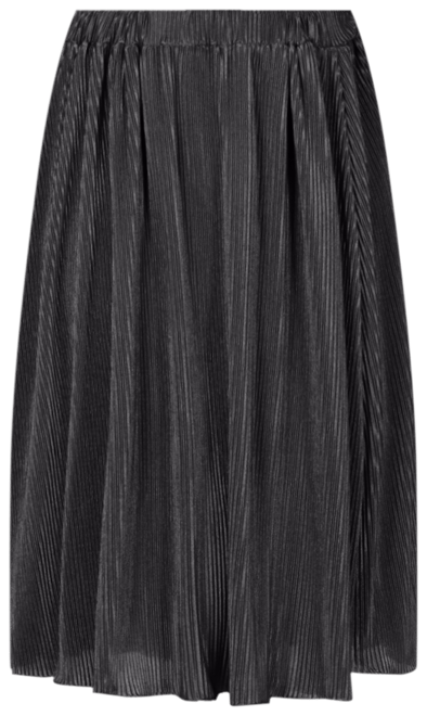 Women's Elegant Pleated Elastic Waist Party Midi Skirt