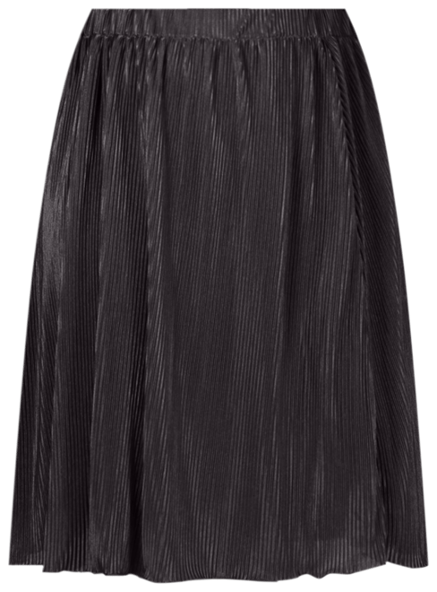 Plus Size Elastic Waistband Party Midi Skirt