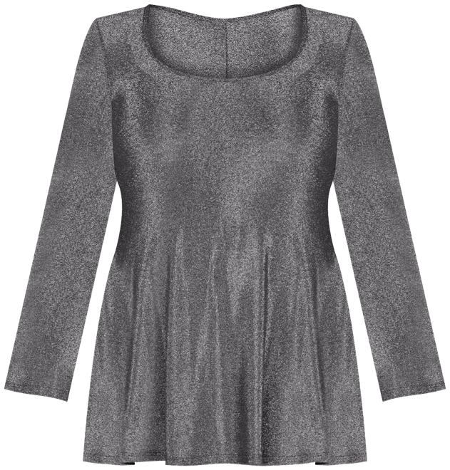Plus Size Scoop Neck Shimmery Tunic Top