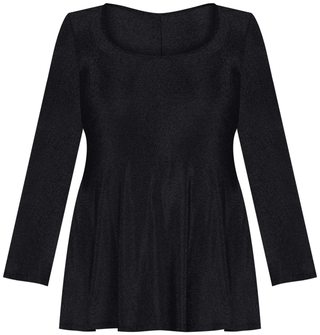 Plus Size Scoop Neck Shimmery Tunic Top