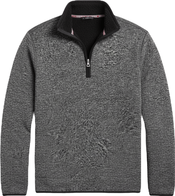 Men's Fleece Quarter Zip Sweater with Sherpa