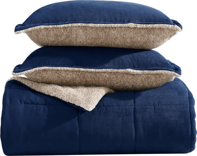 Beckett Reversible 3-Pc. Comforter Set, King