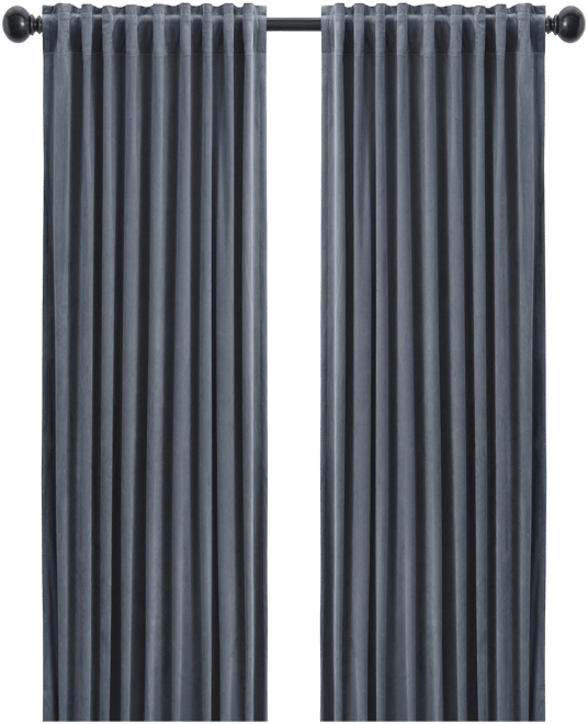 Chanasya Premium 2-Panel Blackout Velvet Curtains