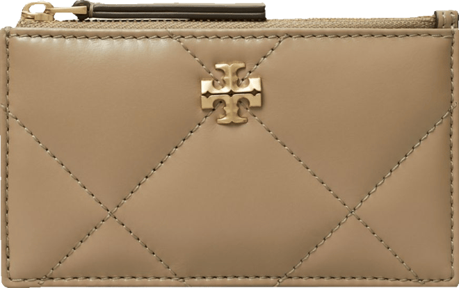 ★Tory Burch★Kira Diamond Quilt Zip Card Case Kira Diamond Quilt Zip Card Case: Women's Designer Card
